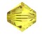100pcs Authentic Preciosa 4mm (0.16 Inch) Small Faceted Bicone Crystal Loose Beads Yellow Citrine Compatible with Swarovski 5301/5328 for DIY Jewelry Making Pre-B429